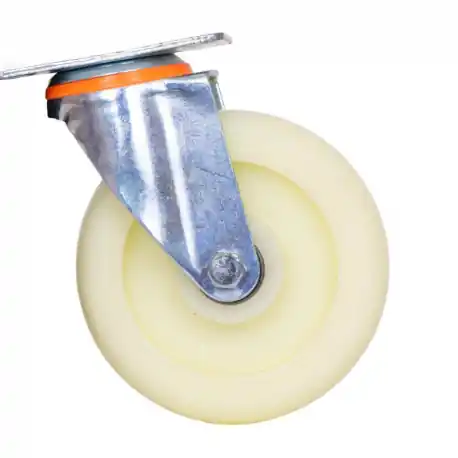 Vezi acum ROATA CARUCIOR CU TALPA METAL + RULMENT - 5'' - 125 / 37.5 - 50 MM