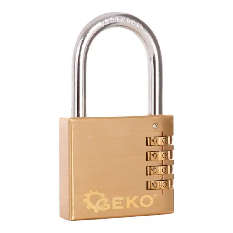 Reducere de preț Lacăt cu cod din alamă 60 mm 4 cifre GEKO