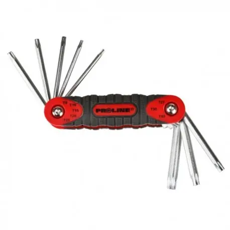 Popular SET CHEI NEGATIVE CR-VA TORX CU MANER T9 - T40 - 8 PIESE 48388