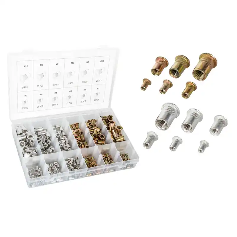 Retur ușor Set piulițe Alu + Sta 300buc. Gecko