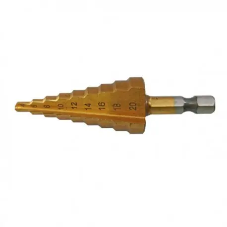 Reducere specială BURGHIU HSS TITANAT IN TREPTE 4-20 MM 155970