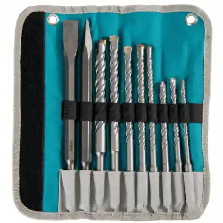 Plată sigură SET 10 PIESE SDS PLUS DALTA / SPITZ / BURGHIE TACSD19101