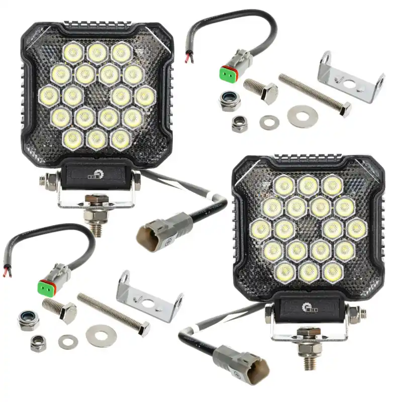 Lampa de lucru 18 Led Conector Dt 26w 2800lm Set 2buc Preferatul clienților