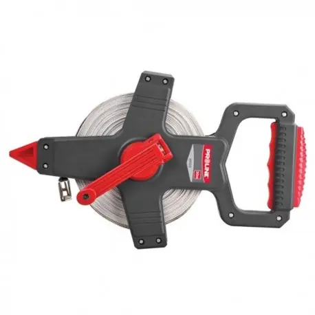 RULETA LUNGA CU BANDA DIN FIBRA SI MANER 100 M 20329 Cumpără online