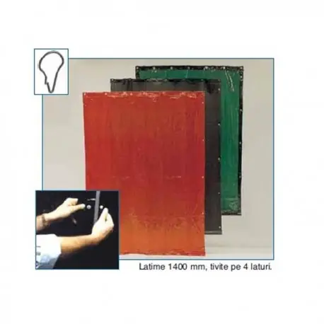 Expediere rapidă PERDEA SUDURA T9 VERDE 2000 X 1400 W103