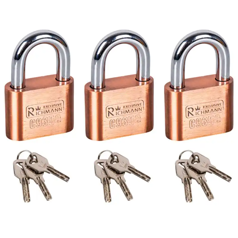 Set lacăte nichelate 50 mm 3 buc. pe o singură cheie Cumpără acum