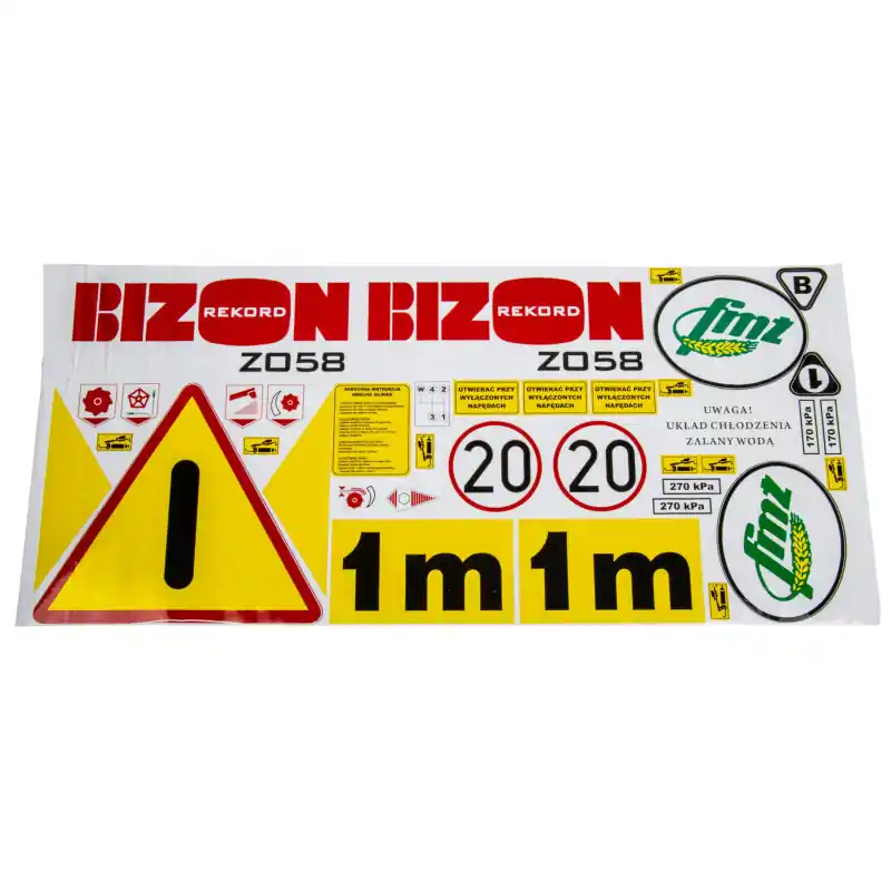 Autocolante Harvester Bison Z058 Rekord Chilipir