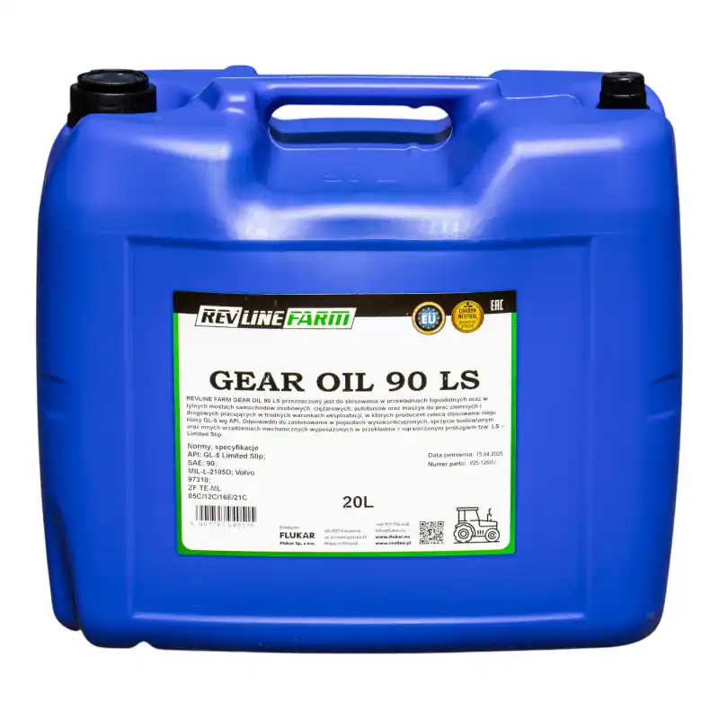 Ulei transmisie Revline Farm Gear Oil 90 LS 20l Cumpărături sigure