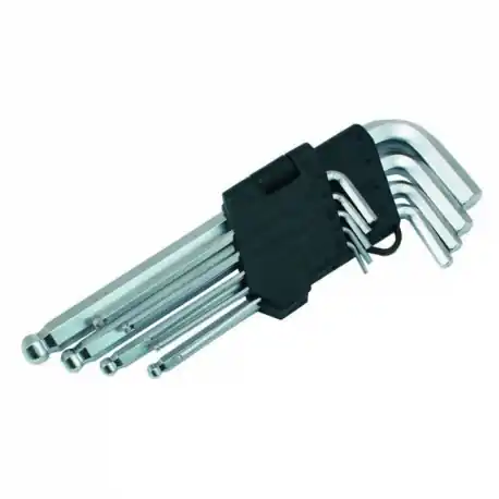 Comandă acum CHEI IMBUS LUNGI CAP ROTUNJIT 9 BUC/SET 1.5 - 10 MM 321190