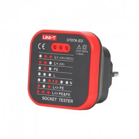Ofertă limitată TESTER PRIZA 230 V AC UT07A EU UNI-T MIE0270