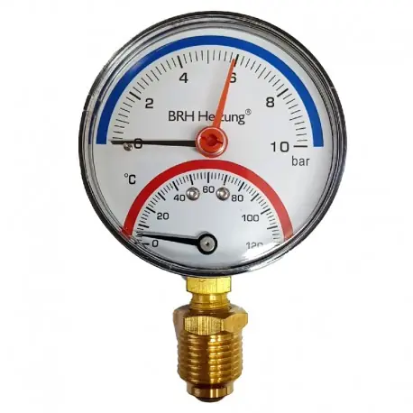 Termomanometru RADIAL VERTICAL 10 BAR BRH Ieftin