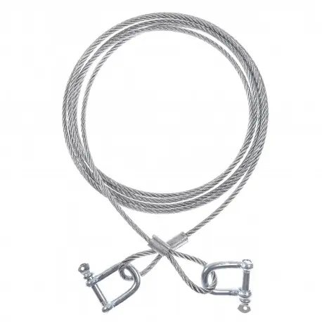 Preț redus CABLU TRACTARE FI10 otel + 2CHEI TICHELAJ DREPTE D14 - 4 ML