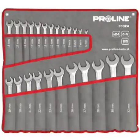 SET CHEI COMBINATE CR-VA FORJATE 6 - 32 MM - 24 PIESE 35324 Preț mic