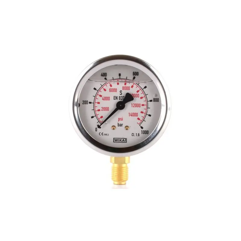 Manometru Ø63 BSP 1/4" conexiune inferioară, domeniu 0-1000 bar Doar azi
