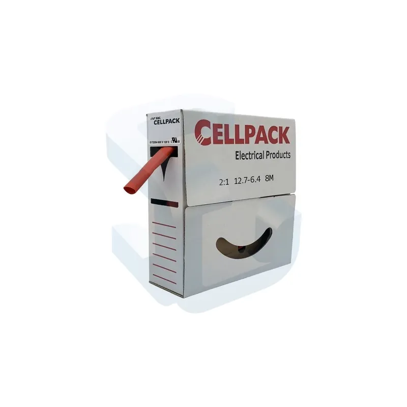 Comandă acum Tub termocontractibil neadezivat, 2:1, SB, 12.7-6.4 mm, rola 8 m, rosu