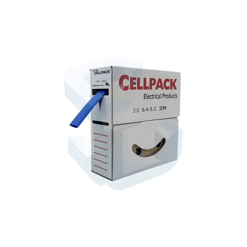 Tub termocontractibil neadezivat, 2:1, SB, 6.4-3.2 mm, rola 10 m, albastru Doar azi