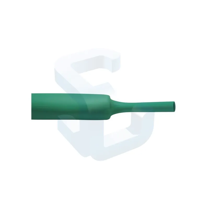 Reducere specială Tub termocontractibil neadezivat, 2:1, SR1F, 12.7-6.4 mm, 1 m, verde