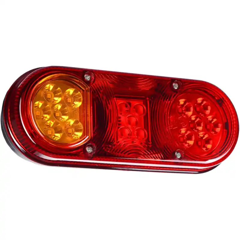 Lampă spate stânga cu trei funcții 17 led 12v 24v cu lumină plăcuță de înmatriculare Horpol Livrare rapidă