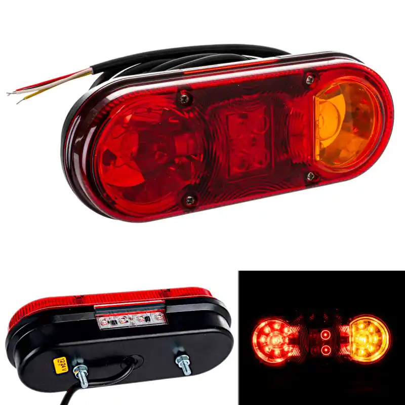 Reducere Lampă spate combinată LED 12v 24v stânga cu lumină pentru plăcuță de înmatriculare Lumină de poziție cu LED Horpol