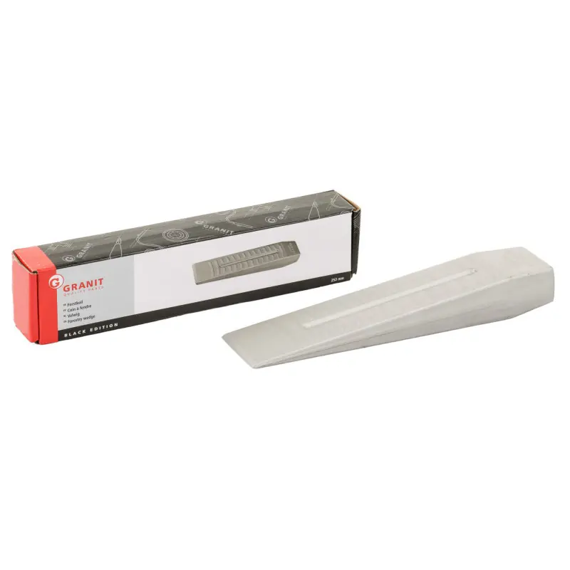 Transport gratuit Pană aluminiu pentru doborâre copaci 800 g 253x56x35 mm Granit Black Edition