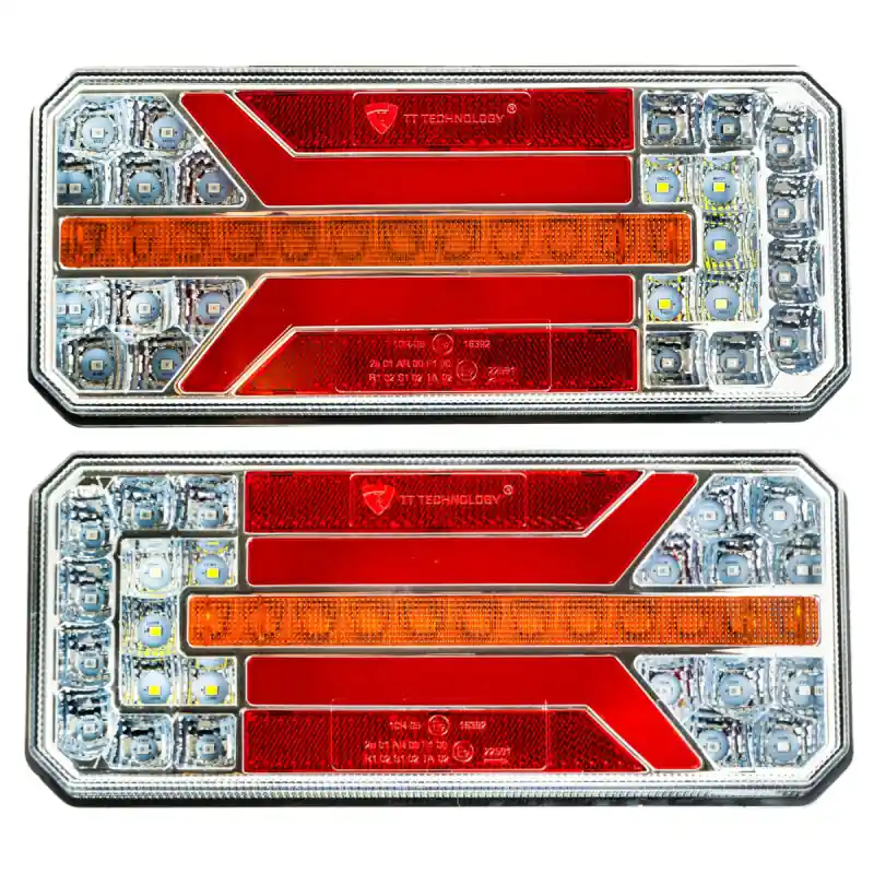 Set lămpi combinate LED 12v 24v 5 funcții 2buc Ofertă exclusivă