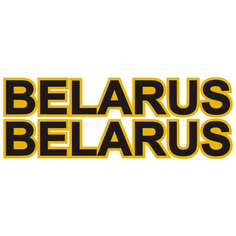 Expediere rapidă Autocolant pentru capotă Belarus 2 buc.