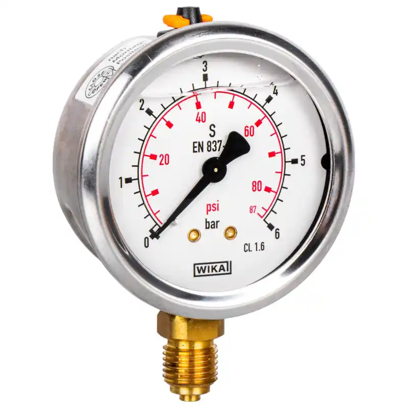 Manometru Ø63mm BSP 1/4" 0-6 bar WIKA Noutate