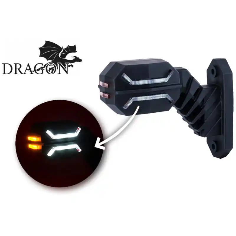 Reducere de preț Lampă de gabarit LED dreapta pe braț scurt Horpol Dragon