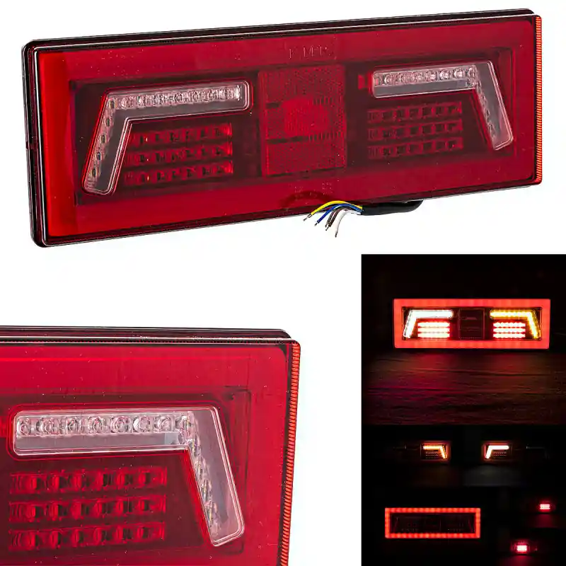 Preferatul clienților Lampa Spate 12v 24v Kmr1 106 Led Cu Cablu Dreapta