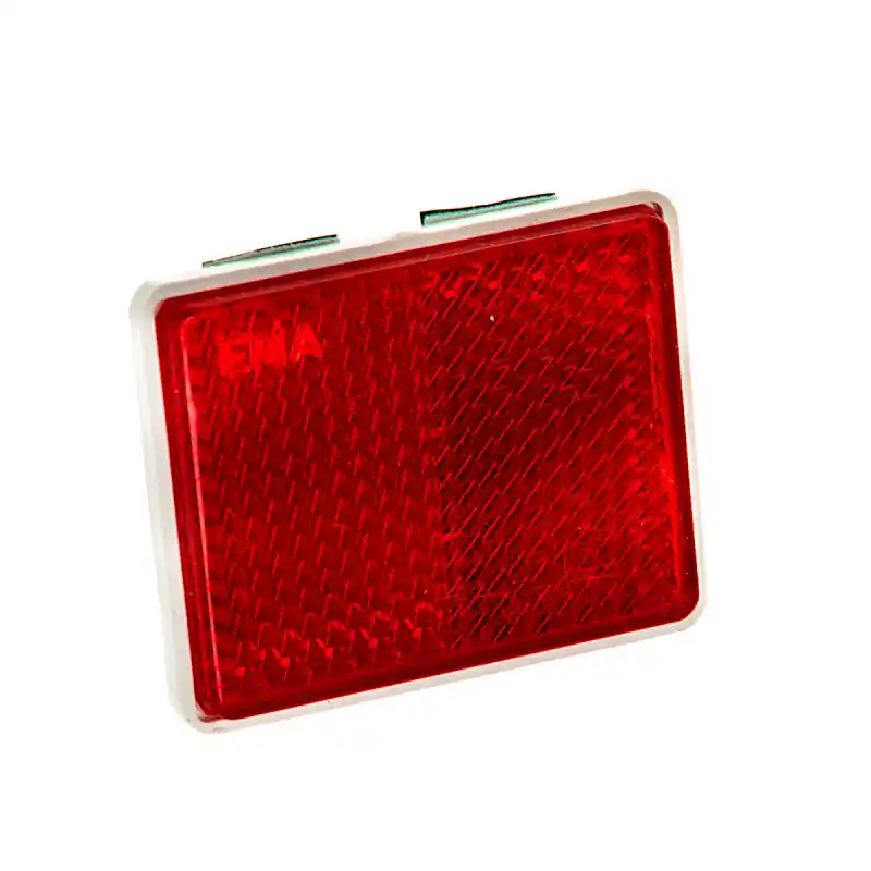 Reflector 39x40mm pătrat lipit roșu Cumpărături sigure