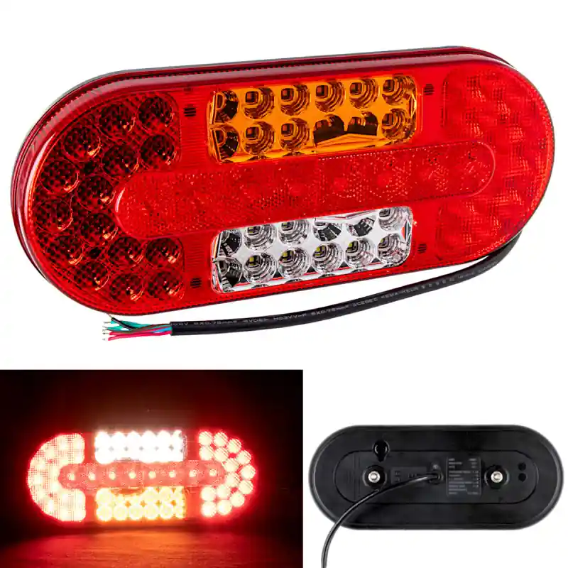 Plată sigură Lampa Spate 12/24v 62 Led Oval Stânga