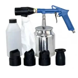 Cel mai bun preț Pistol de sablare + 4 duze cauciuc + 1 kg abraziv