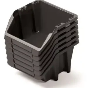 Preț promoțional Cutii plastic 214x198x238mm Black 6buc