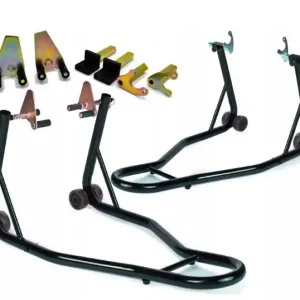 Cric/suport pentru motocicletă, față + spate, SET de 2 suporturi Plată securizată