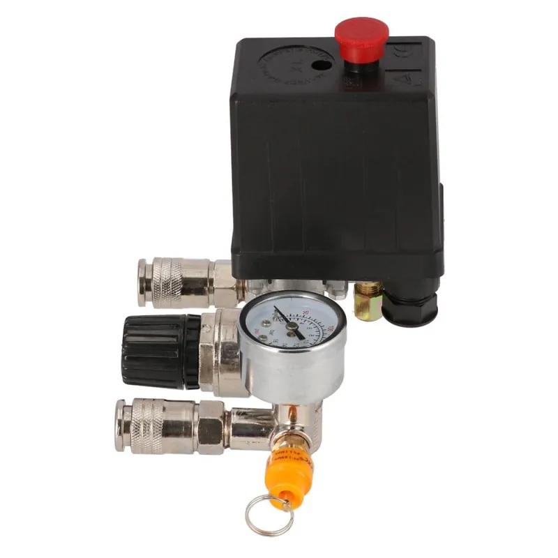 Reducere de preț Regulator de presiune 1/2" 10 bar cu presostat, 2 manometre și 2 racorduri rapide 1/4" 36826-R