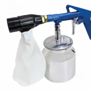 Pistol de sablare cu recipient și material de sablare 500g S-SG6PS Preț redus