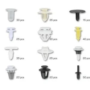 Ofertă de sezon Set clips tapiterie 345buc Peugeot A-TC002