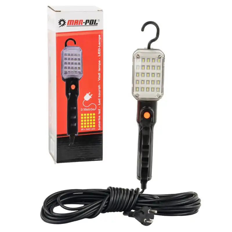 Livrare rapidă Lampă de atelier tip canal 25 LED cu cârlig și magnet 230V