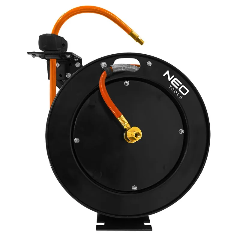 Disponibil imediat Tambur pneumatic, metalic, deschis, 9,5 mm x 15 m HEAVY DUTY 10-701