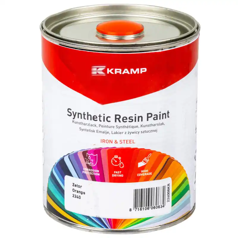 Vopsea pentru utilaje Zetor portocaliu 1l Kramp Lichidare de stoc
