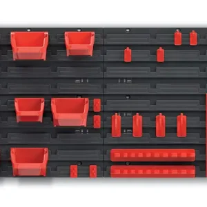 Preț redus Perete pentru scule 78 x 39,5 cm + 8 cutii și mânere