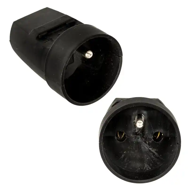 Plată sigură Priză prelungitor 1xG+PE G-10-2 neagră