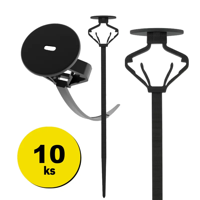 Clip universal de fixare pentru mașină ZipiZip, 10 buc. 11-0001 Ofertă specială