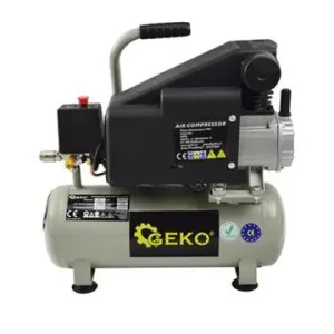 Compresor aer cu ulei, mobil, rezervor 8L, 8 bar, pentru atelier/auto, G80316 Geko Noutate