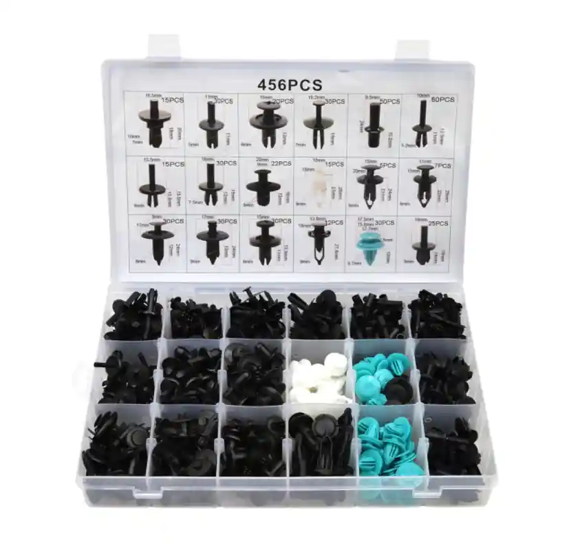 Promoție Set cleme universale din plastic 456buc G02928