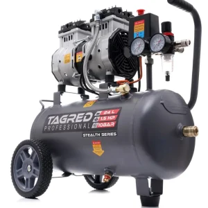 Compresor fără ulei 24 l 1750 W R2 cu piston dublu TA3383 Plată securizată