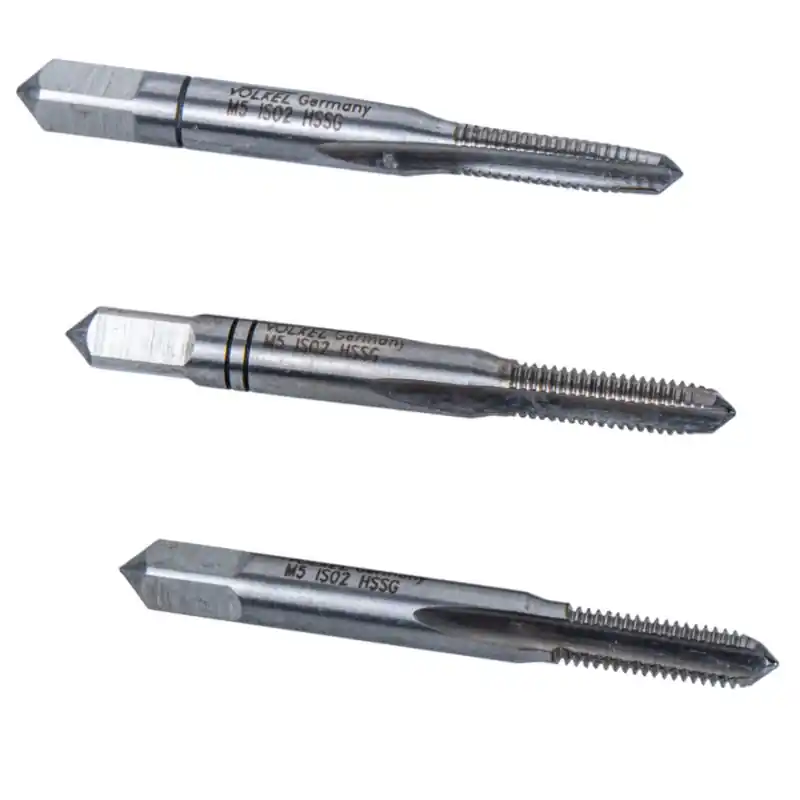 Tarod manual M5 set 3 buc. | filet metric | Völkel Plată securizată