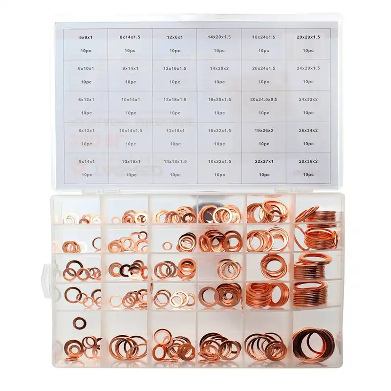 Ofertă Șaibe din cupru, set de 300 bucăți, sortator TA1401