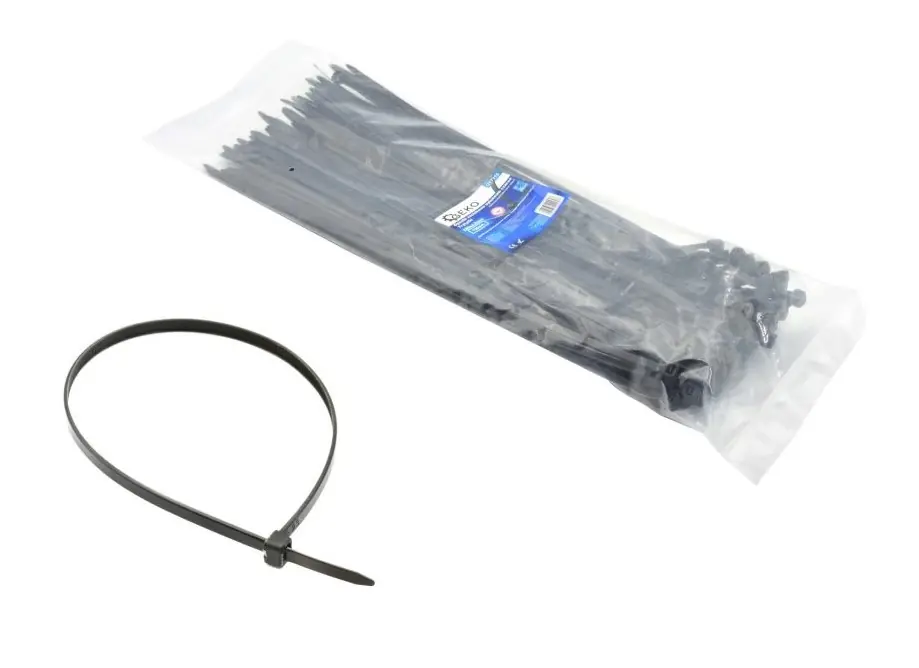 Chilipir Legături pentru cabluri 185x4,8mm NEGRU