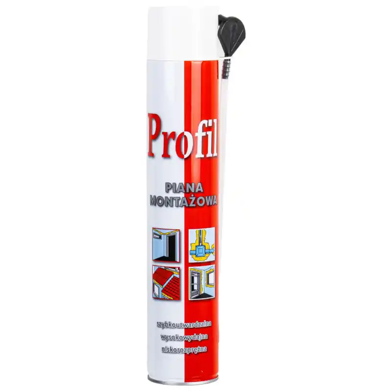 Cumpără online Spumă poliuretanică de montaj Profil Soudal 750 ml cu tub